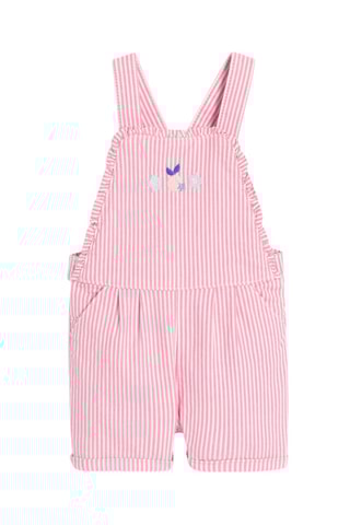 Peto corto y camiseta - Rosa y blanco - Obaibi