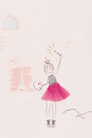 Camiseta - Rosa pastel - Kidiliz