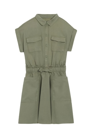 Vestido camisero - Verde caqui - Okaidi