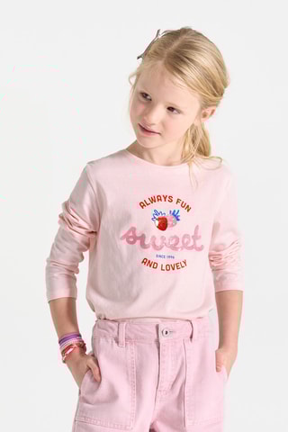 Camiseta - Rosa pastel - Okaidi