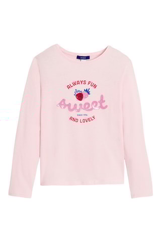 Camiseta - Rosa pastel - Okaidi