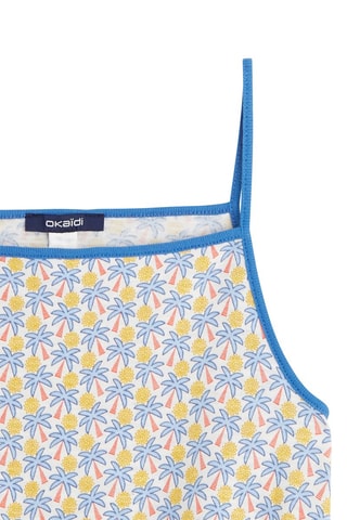 Mono - Blanco y celeste - Okaïdi