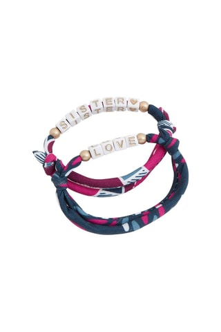 2 pulseras - Azul y rosa - Obaïbi