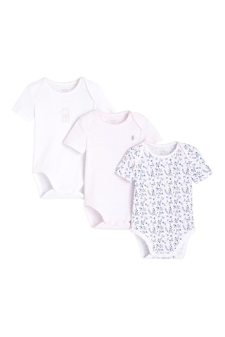 3 bodis - Blanco y rosa - Obaïbi