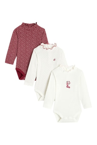 3 bodis - Rojo y blanco