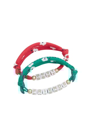 2 pulseras - Rojo y verde - Obaïbi