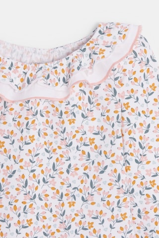 Blusa - Naranja y celeste