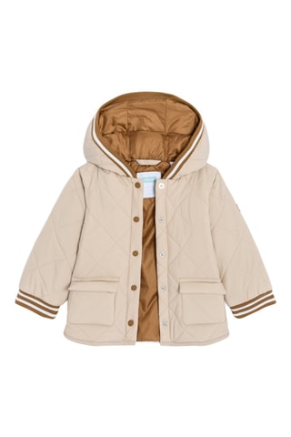 Anorak con capucha - Beige