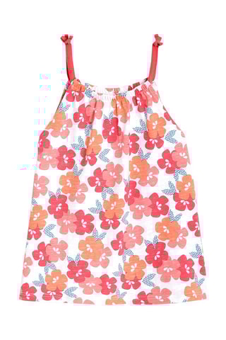 Camiseta de tirantes - Blanco jaspeado