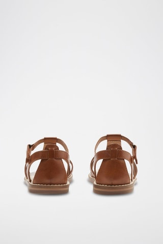 Sandalias de piel - Marrón