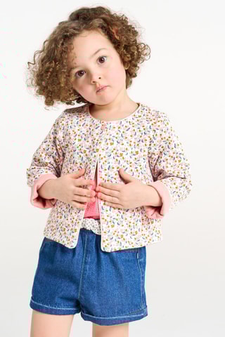 Chaqueta reversible - Rosa y blanco