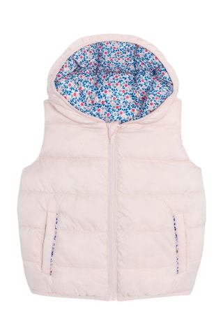 Chaleco reversible - Nude y azul claro