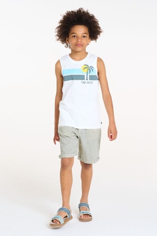 Bermudas de lino - Gris claro