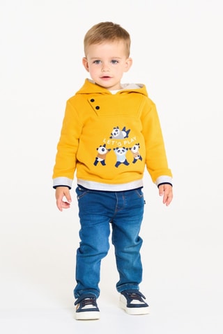 Sudadera con capucha - Mostaza