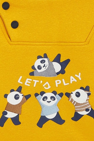 Sudadera con capucha - Mostaza