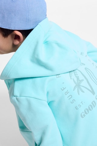 Sudadera con capucha - Turquesa