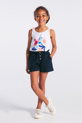 Short de tiro alto - Azul marino