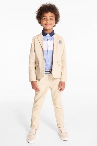 Chaqueta de lino - Beige