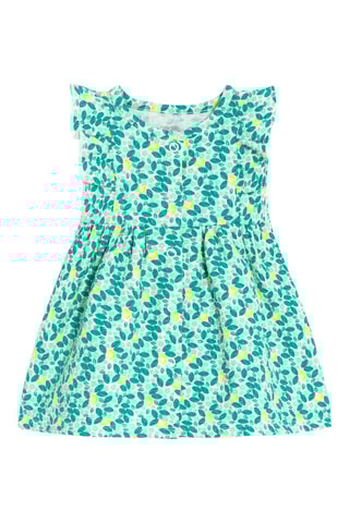 Vestido sin mangas y braga - Turquesa y verde claro