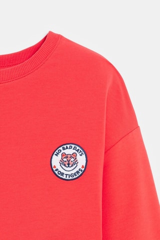 Vestido sudadera - Rojo