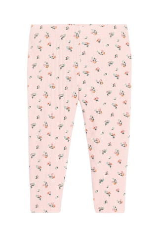 Vestido camisero vaquero y leggings - Azul y rosa