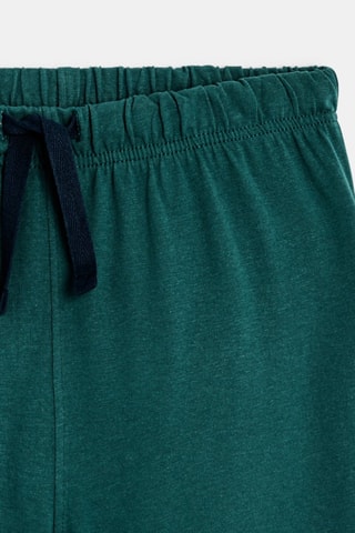 Pijama - Blanco y verde esmeralda