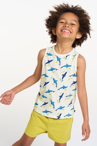 Pijama - Blanco y amarillo