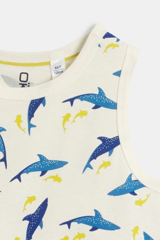 Pijama - Blanco y amarillo