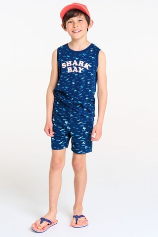 Camiseta sin mangas - Azul marino