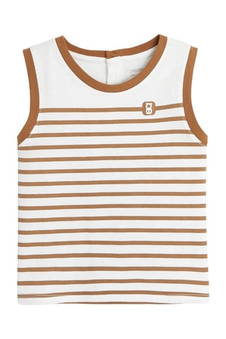 T-shirt sem mangas - Branco