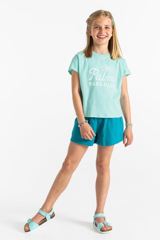 Camiseta - Verde agua jaspeado