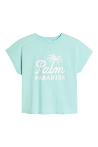 Camiseta - Verde agua jaspeado