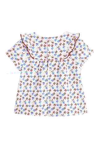 Blusa - Blanco y burdeos