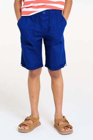 Bermudas de lino - Azul rey