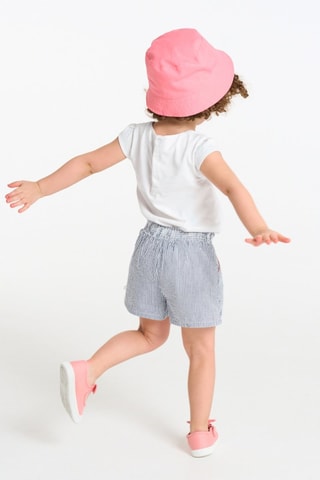 Camiseta y short - Blanco y azul