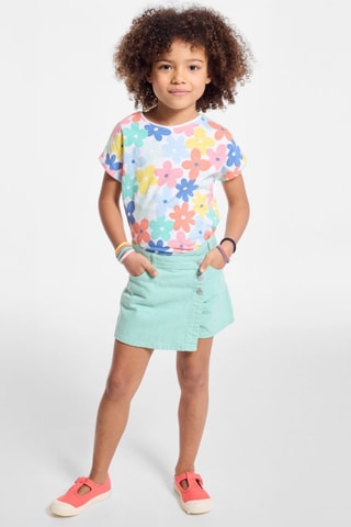 Falda pantalón vaquera - Verde