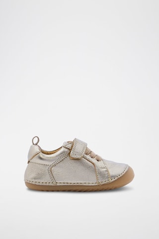 Zapatillas de piel - Plateado