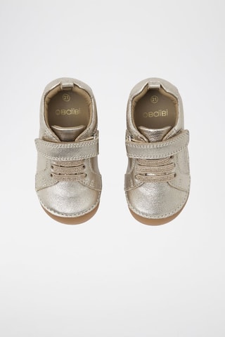 Zapatillas de piel - Plateado