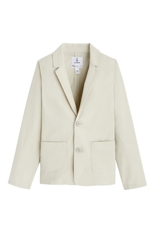 Chaqueta de lino - Marfil