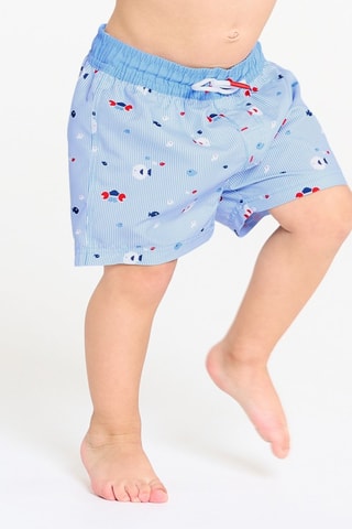 Bañador corto - Celeste