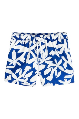 Bañador corto - Azul rey y blanco