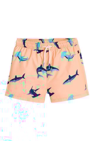 Bañador corto - Salmón y azul