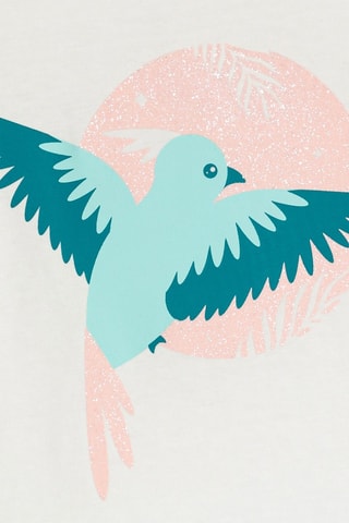 Pijama - Blanco y verde agua