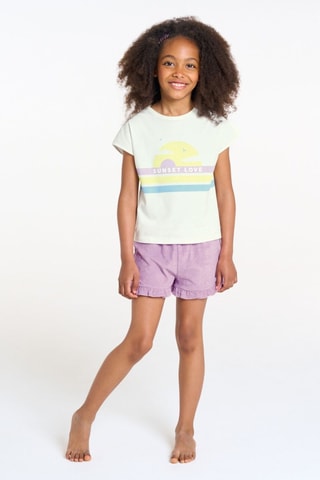 Pijama - Blanco y rosa jaspeado