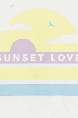 Pijama - Blanco y rosa jaspeado