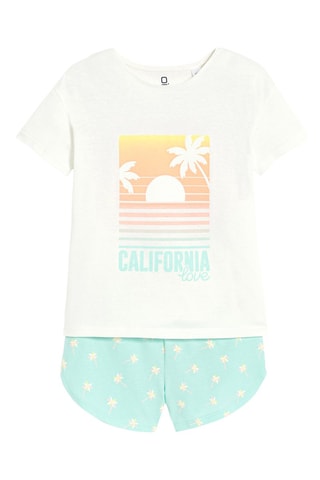 Pijama - Blanco y celeste