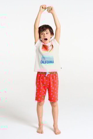 Pijama - Blanco y rojo