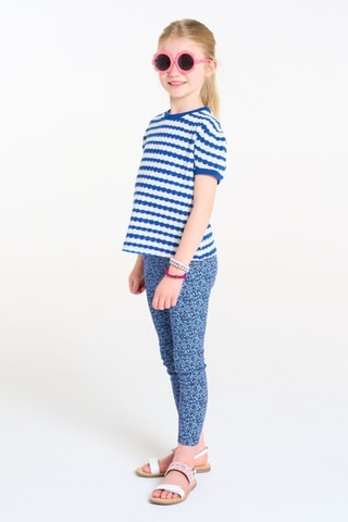 Camiseta - Índigo y blanco