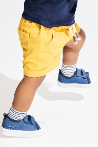 Short de lino - Amarillo