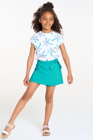 Falda pantalón - Turquesa